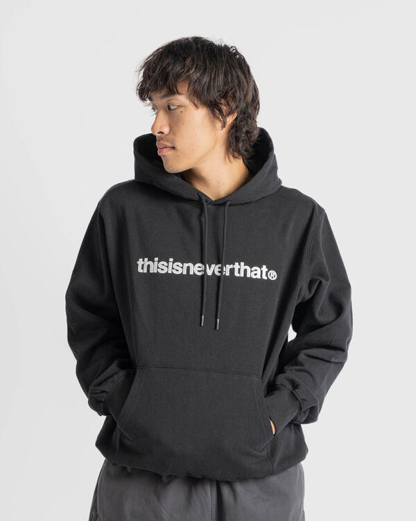 thisisneverthat T-Logo Hoodie | TN243TSWHO01-BLK | AFEW STORE